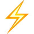 Lightning emoji
